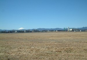 横田基地からの富士山